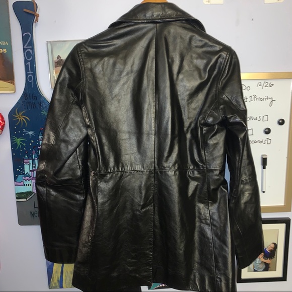 Authentic Vintage Armani Exchange Leather Jacket - Picture 4 of 5